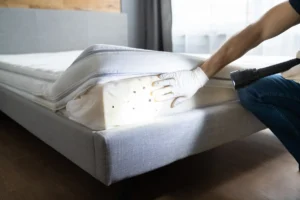Milben im Bett entfernen